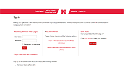 Desktop Screenshot of huskers.donornetpac.com